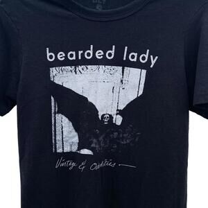 Bearded Lady Vintage and Oddities Bat Skull T-Shirt